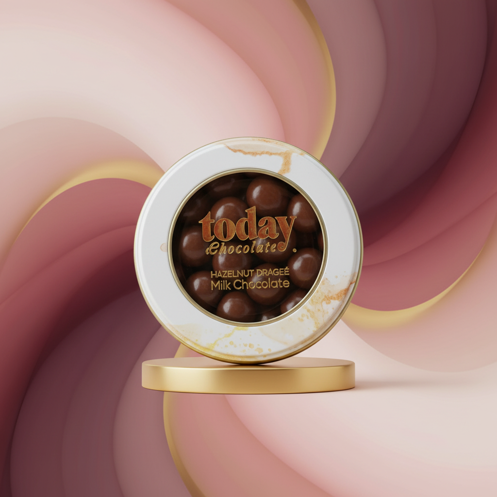 Today Chocolate Hazelnut Dragée Milk Chocolate Tin